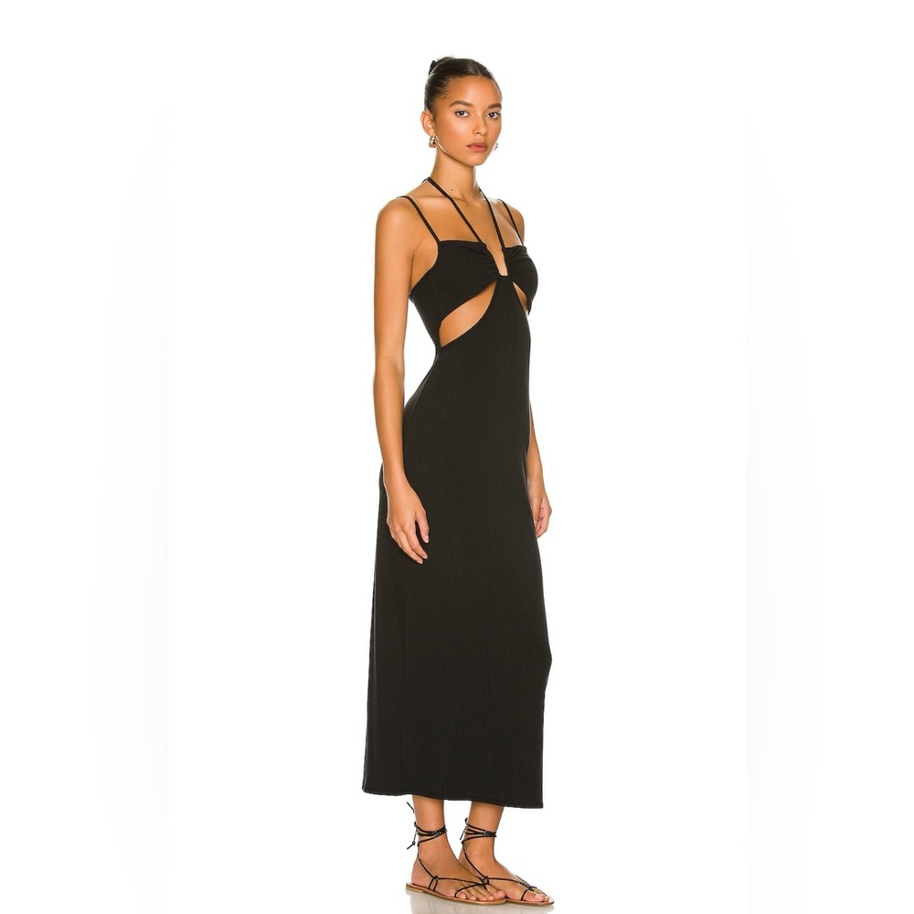 Lspace Naomi Ribbed Dress in Black